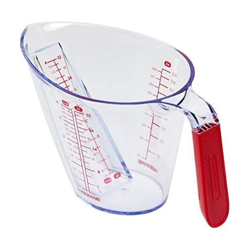 فاربرواير كوب قياس زاوية من فاربروير برو، 4 أكواب، أحمر - Image 1